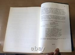 Vintage 1976 Original Capricorn One 1 Bound Movie Script By Peter Hyams
