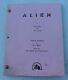 Vintage 1978 Alien Revised Final Movie Script Screenplay Walter Hill David Giler