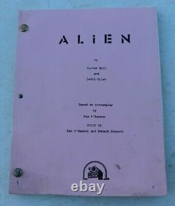 Vintage 1978 Alien Revised Final Movie Script Screenplay Walter Hill David Giler
