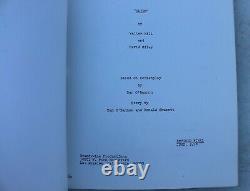 Vintage 1978 Alien Revised Final Movie Script Screenplay Walter Hill David Giler