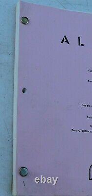 Vintage 1978 Alien Revised Final Movie Script Screenplay Walter Hill David Giler