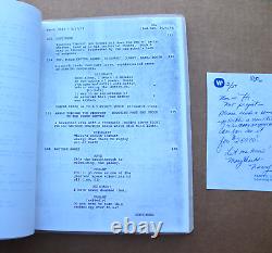 Vintage 1978 The Black Hole Movie Script Copy for Editing Science Fiction Disney