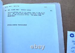 Vintage 1978 The Black Hole Movie Script Copy for Editing Science Fiction Disney