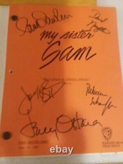 Vintage 1987 Movie Script My Sister Sam 5 Autographs Pam Dawber Rebecca Schafer