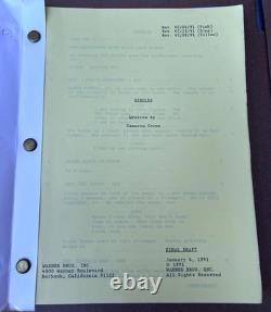 Vintage 1991 Singles by Cameron Crowe Movie Script Final Draft Warner Bros