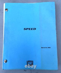 Vintage 1993 Speed Graham Yost Original Movie Script Keanu Reeves 20th Fox