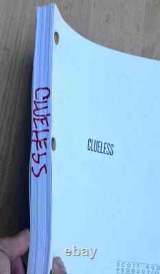 Vintage 1995 Clueless by Amy Heckerling Original Movie 1st Draft Shooting Script