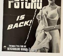 Vintage Alfred Hitchcock's Psycho Original Movie Paramount Press Book Uncut