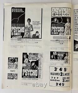 Vintage Alfred Hitchcock's Psycho Original Movie Paramount Press Book Uncut
