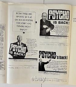 Vintage Alfred Hitchcock's Psycho Original Movie Paramount Press Book Uncut