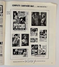 Vintage Alfred Hitchcock's Psycho Original Movie Paramount Press Book Uncut