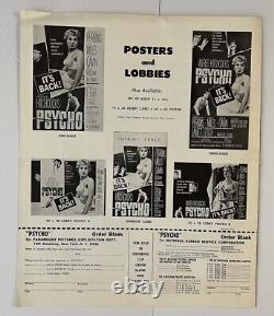 Vintage Alfred Hitchcock's Psycho Original Movie Paramount Press Book Uncut
