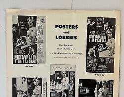 Vintage Alfred Hitchcock's Psycho Original Movie Paramount Press Book Uncut