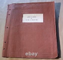 Vintage Alive & Kicking By Joe Day & Edward Dean Screenplay Movie Script Rare