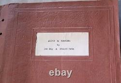 Vintage Alive & Kicking By Joe Day & Edward Dean Screenplay Movie Script Rare