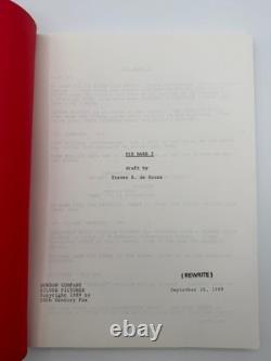 Vintage Die Hard 2 Production Script Rewrite September 26, 1989 Fox movie film