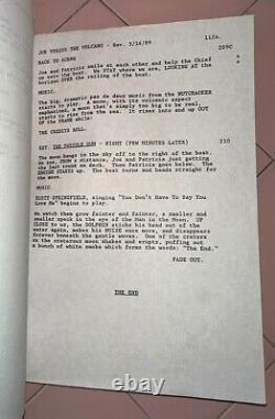 Vintage Hollywood Movie Script Joe Vs Volcano 1990 Tom Hanks Meg Ryan Warner Bro