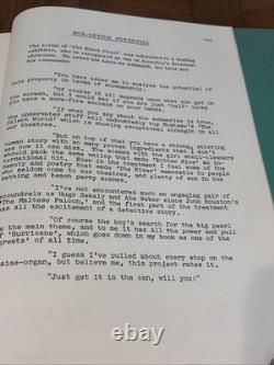 Vintage Hollywood Unproduced Film The Black Pearl Houston Branch Screenplay