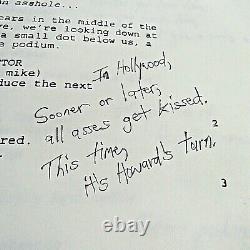 Vintage Howard Stern Movie Script Private Parts Original 1994