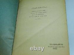 Vintage Movie Script Faut Ce Qu'il Faut 1940 Original Pierre Larquey Needs What