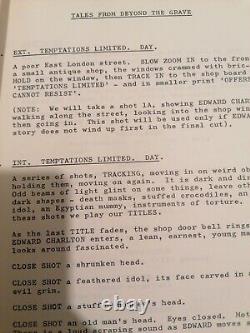 Vintage Original Tales From Beyond The Grave Movie Script Amicus