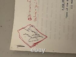 Vintage PUP NAMED SCOO BY DOO Movie Script, Hand Note, Production Art