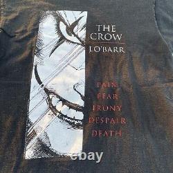 Vintage The Crow Comic Book Series Promo T-Shirt J. O'Barr Black Movie Size L