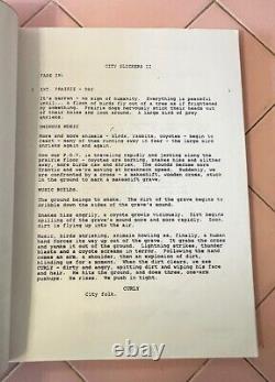 Vntg Hollywood Movie Script City Slickers II Curly's Gold 1993 Castle Rock Ent