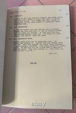 Vntg Hollywood Movie Script SPLASH 1983 Ron Howard Brian Grazer Tom Hanks Hannah