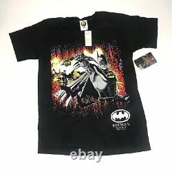 Vtg 1991 Batman Returns Movie Promo Tshirt Mens L Dc Comic Book Rap Tee Ds Rare