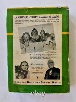 Vtg Rare 1939 The Wizard Of Oz Mgm Movie Edition Book With Original Dust Jacket