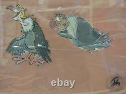 Vultures from The Jungle Book - Framed Signed Disney 1967 Movie Cel