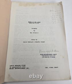 WOMAN ON THE LEDGE / Hal Sitowitz 1993 TV Movie Script, Deidre Hall