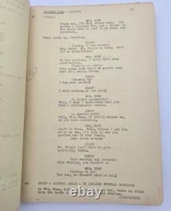 WONDER MAN / Philip Rapp 1944 Screenplay, Danny Kaye, Musical Fantasy film
