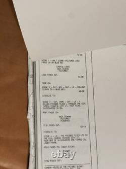 Walt Disney Flight Of The Navigator 1986 Combined Continuity Movie Script