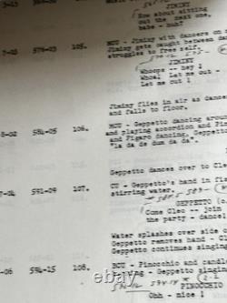 Walt Disney Pinocchio 1940 Combined Continuity Movie Script