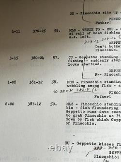 Walt Disney Pinocchio 1940 Combined Continuity Movie Script