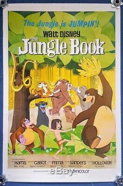 Walt Disney's THE JUNGLE BOOK US One Sheet (1967) original film poster backed