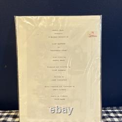 Warner Bros. Malpaso Clint Eastwood Heartbreak Ridge Original Movie Script
