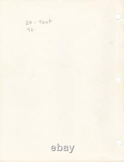 Wes Anderson BOTTLE ROCKET Original screenplay for the 1996 film 1994 #163863