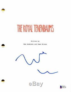 Wes Anderson Signed Autograph The Royal Tenenbaums Full Movie Script Beckett