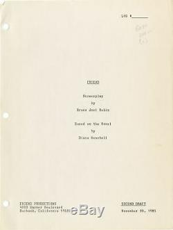 Wes Craven DEADLY FRIEND FRIEND Original screenplay for the 1986 film #129193