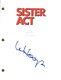 Whoopi Goldberg Signed Autograph Sister Act Movie Script Full Screenplay Coa