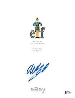 Will Ferrell Signed Elf Full Movie Script Beckett Bas Autograph Auto Christmas