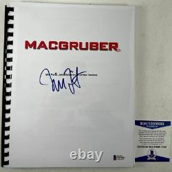 Will Forte Autographed MacGruber Complete Movie Script Signed BAS COA