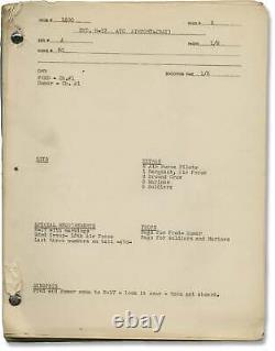 William Wyler BEST YEARS OF OUR LIVES Original production document for #162240