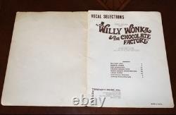 Willy Wonka and The Chocolate Factory Music Book 1971 & Peter Ostrum Autograph