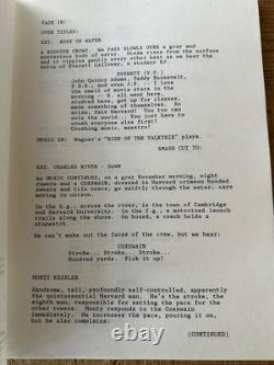 With Honors Joe Pecsi Brendan Fraser Movie Original Screenplay Script