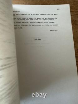 With Honors Joe Pecsi Brendan Fraser Movie Original Screenplay Script