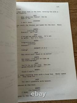 With Honors Joe Pecsi Brendan Fraser Movie Original Screenplay Script